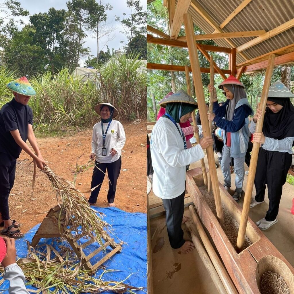 Nyantri, bermalam dan beraktivitas bersama warga sekitar.